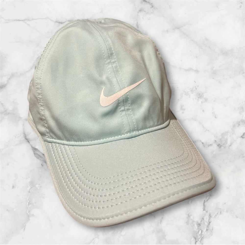 Nike FeatherLight Cap Hat Dri Fit Running Tennis Blue Strap Back (314)